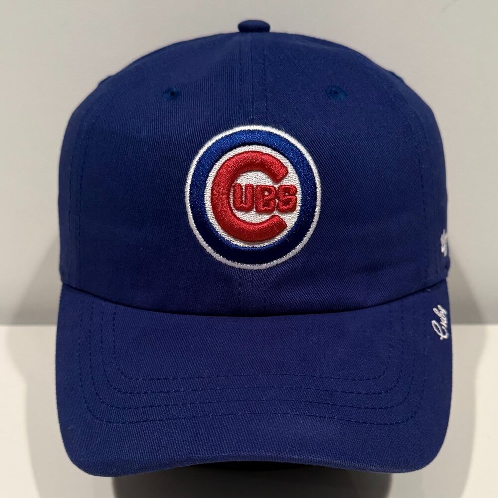 Chicago Cubs Womens '47 Brand Strapback Adjustable Hat Blue Cotton